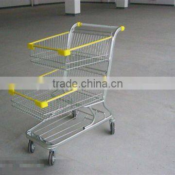 double basket shopping cart