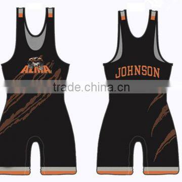 2015 Cheap Custom Wholesale Blank Wrestling Singlet