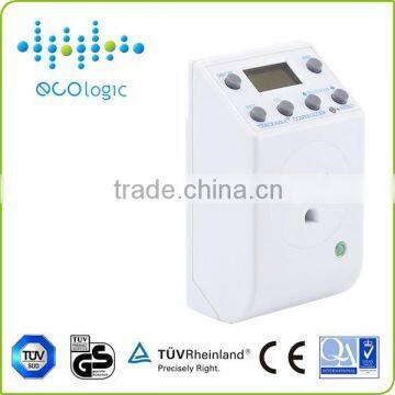 Authority assessed weekly programmable electronic digital timer socket