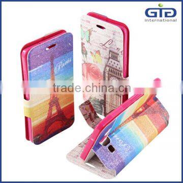 [GGIT] Wholesale Glitter Powder Double-Faced Flip Leather for Galaxy A5 Mobile Phone Case