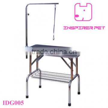 Portable Dog Pet Grooming Table Stainless Steel Adjustable Arm Basket