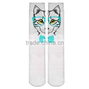 factory hot sale 3d digital full print colorful teen girl tube socks