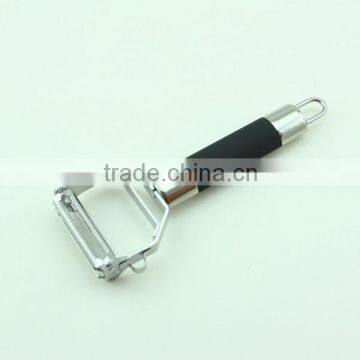 Dual Julienne Rubber Handle Fancy Vegetable Peeler Slicer photo-2