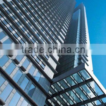 Unitized glass curtain wall