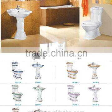 Ceramic Bathroom Design Decorated Suite Two Piece Toilet photo-5