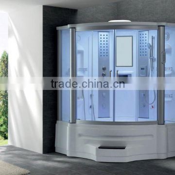 Steam shower sauna house shower enclosure with spa bathtub (G151)