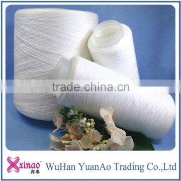 100% Polyester Yarn Color,Raw, White Plastic Dye Tube Yarn photo-2