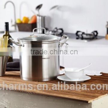 LFGB stainless steel pasta pot with strainer