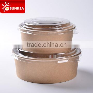 Disposable logo printed paper food packaging bowl