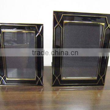 high end black enamel table standing photo frame couple decorative photo frames