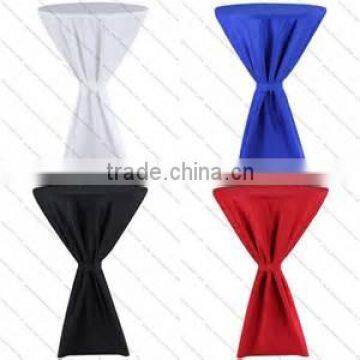 elegant lycra spandex round cocktail table cloth for wedding wholesale table linen