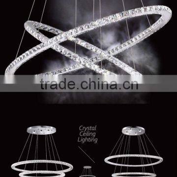 New Style LED Ceiling Light crystal Lamps Ring Pendant Lamp LC20091/LC20092