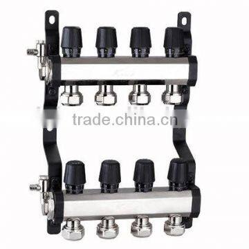 Brass Valve Cartridge underfloor Heating Manifold 3 ways without any leak fm3040