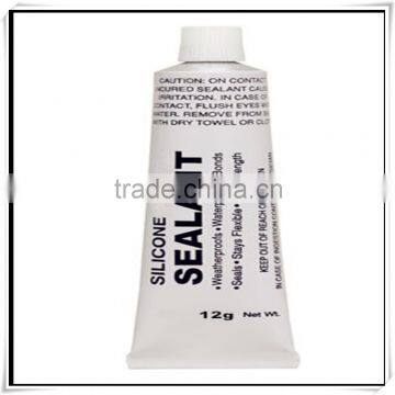 Colorless silicone adhesive for metal to metal small size silicone sealant