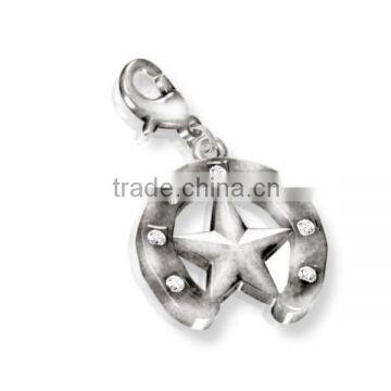 Custom five star pendant charms