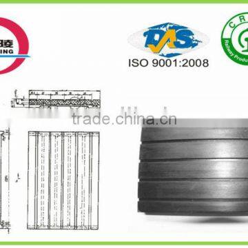 Railway rubber shock insulation pad