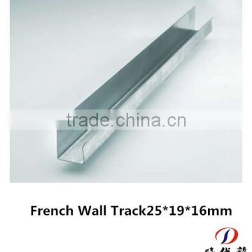 French galvanized wall track