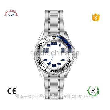 Japan quartz movement Alloy case with Stainless Steel folded band classical ladies watch