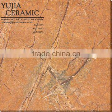 Hotel hall brown polished glazed ceramic tile 60x60 foshan tile factory