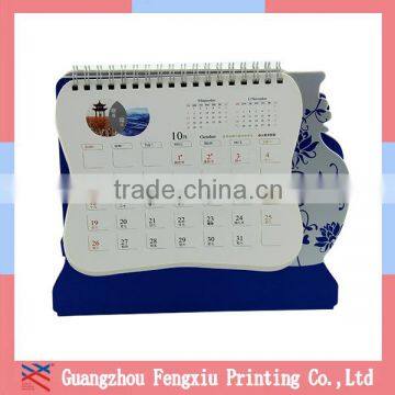 2016 spiral bound saddle stitch printing wall/desk/daily calendar