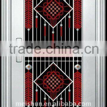 Chinese knot style stainless steel doors for exterior.MS-1501