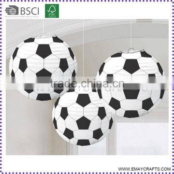 cheap football shape paper lantern for decoration