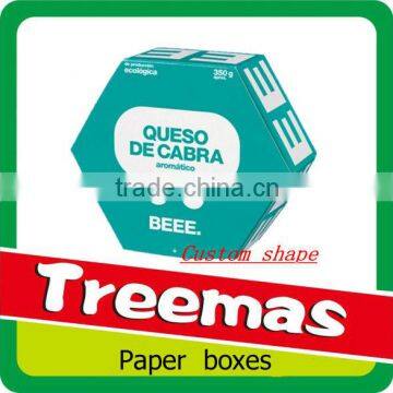 Packaging and printing paper box customized shape for polygon products suppliers in China