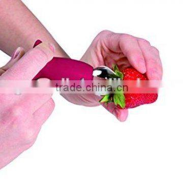 Stainless Steel Fruit & Vegetable Carving Tools,Strawberry Huller,Red,Good Selling Strawberry Huller