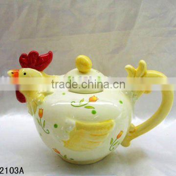 Easter ceramic chicken ceramic tea pot