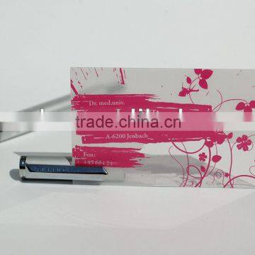 Direct on transparent pvc card inkjet printable pvc plastic card with uv system