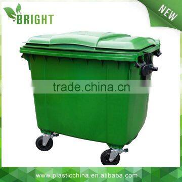 industrial square large outdoor garbage bin with wheels                        
                                                Quality Choice