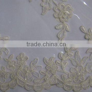 Good quality and competitive price trimming Cord Lace Trim For Bridal Dress