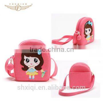 Cute Doll Design Eco-friendly Canvas Baby Bags for Kids photo-2