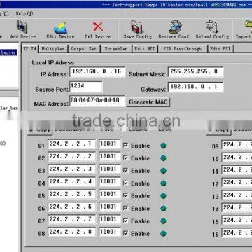 IP Multiplexer Scrambler(IP-UDP/multicast Gigabit In,4*MPTS-IP/multicast Out) photo-3