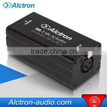 Alctron MA-1 Mini Single Channel Microphone Activator, Pro Mic Preamplifier, 1-Channel Mic Preamplifier