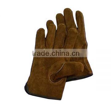 cowhide driver glove with keystone thumb