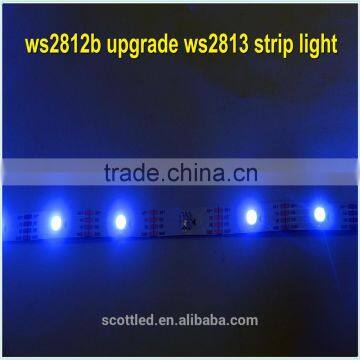 ws2812b upgrade Addressable 5m 60LEDs/m DC5V WS2813 RGB led pixel strip,NON-waterproof,with 60pixels/M;WHITE PCB