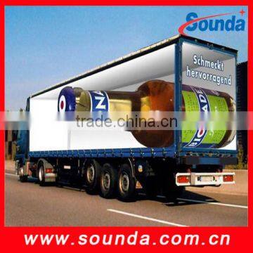 2016 hot sale PVC Glossy/Matte Blockout Flex Banner Black/Grey Back/Liner for advertising