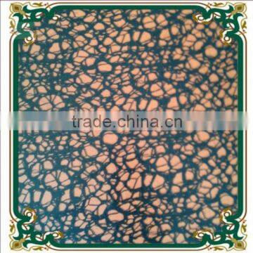 Black metallic textile lace fabric