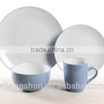 Ceramic Dinner Set/ Stoneware Dinner Set Color Glazed Yellow Color photo-3