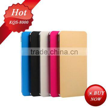 8600mah portable charger power bank@ li-polymer 8000mah power bank