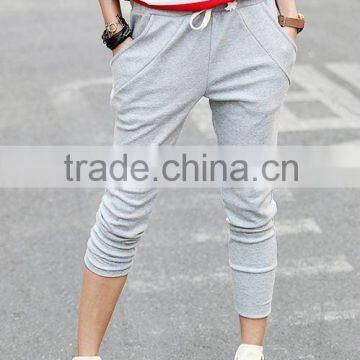 women's new style fashionable light grey harem pants