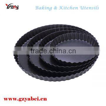 Non-stick Aluminum Cake Decoration Hard Anodized Tart Pan/ Pizza Pan photo-2