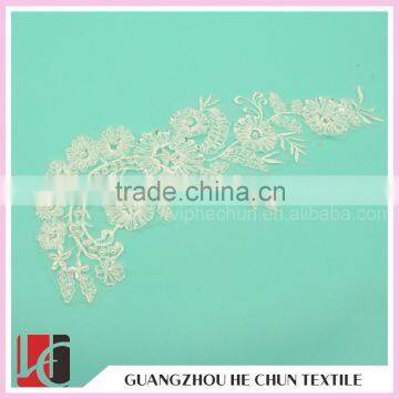 WHH-11 Crochet Polyester Thread Bead Applique Lace for Baby Clothes photo-3