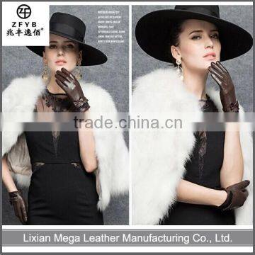 2016 hot selling Women Leather Gloves China supplier