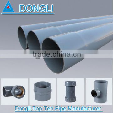 Plastic u-pvc water pipe / 0.6Mpa pvc irrigation pipe