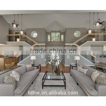 contemporary stainless steel slotted handrail tube tension wire railing