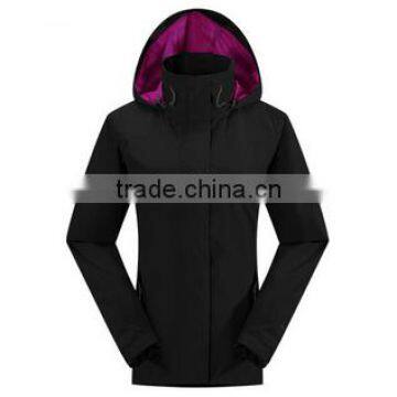 Custom women hoody outdoor jacket