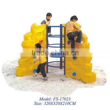 Tricorn plastic or marmoreal outdoor plastic climb wall for children