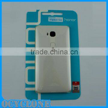 Mobile Phone Bumper PC Back Cover Transparent Case for Huawei Hornor X5